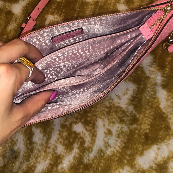 Kate spade coral/pink colored crossbody with gold - Picture 2 of 5